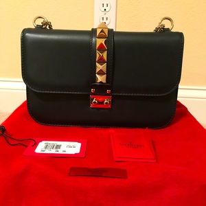 Like New Valentino Rockstud Shoulder Crossbody Bag